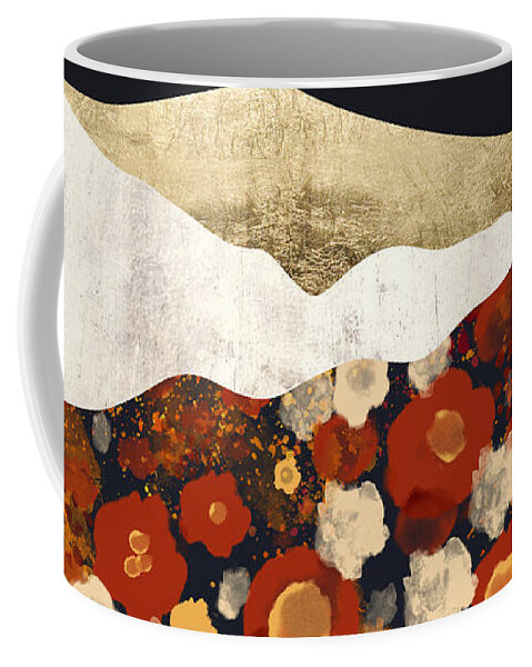 Autumn Coffee Mug featuring the digital art Autumn Field by Spacefrog Designs