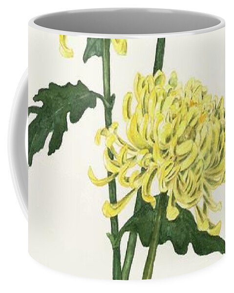 Yellow Coffee Mug featuring the painting Autumn Gold by Albert Massimi