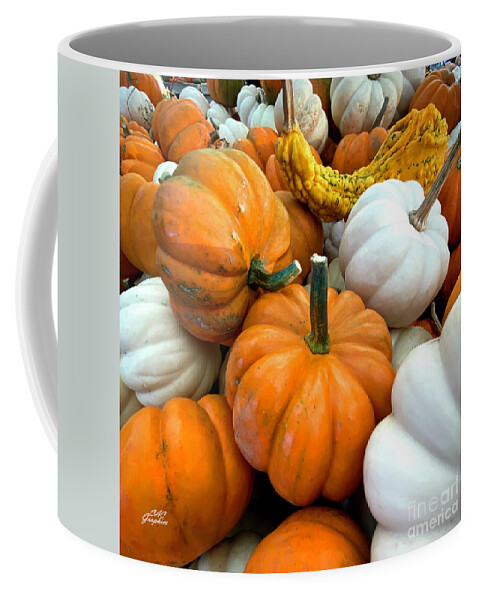Pumpkin Coffee Mug featuring the photograph Autumn Harvest by CAC Graphics