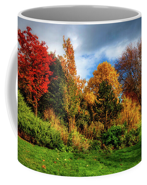 Fall Coffee Mug featuring the photograph Autumn in Inveresk by Micah Offman