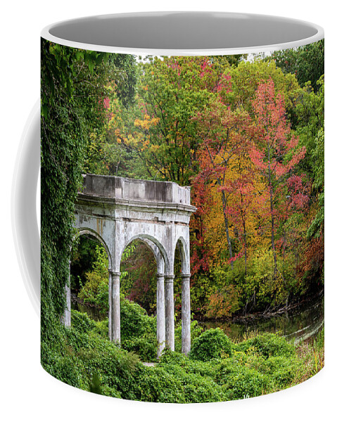 Autumn Coffee Mug featuring the photograph Autumn in Tibbetts Brook Park 1 by Kevin Suttlehan