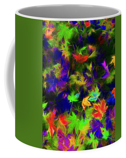 Colors Coffee Mug featuring the photograph Autumn Rain on Maples by Wayne King