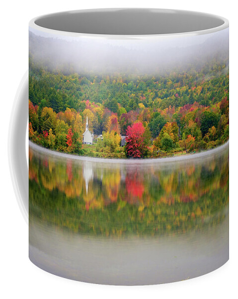 New Hampshire Coffee Mug featuring the photograph Autumn Reflections, Eaton, NH. by Jeff Sinon
