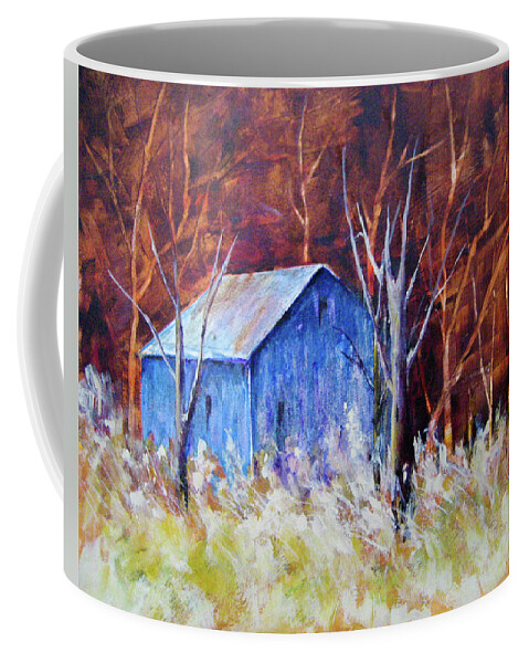 Landscapes Coffee Mug featuring the painting Autumn Surprise by Lee Beuther