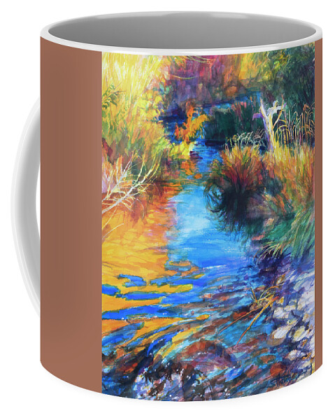 Autumn Coffee Mug featuring the painting Autumnal Reflections by Steve Henderson