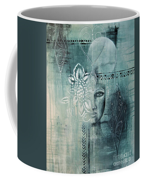  Coffee Mug featuring the painting Awakened 1 by Reina Cottier