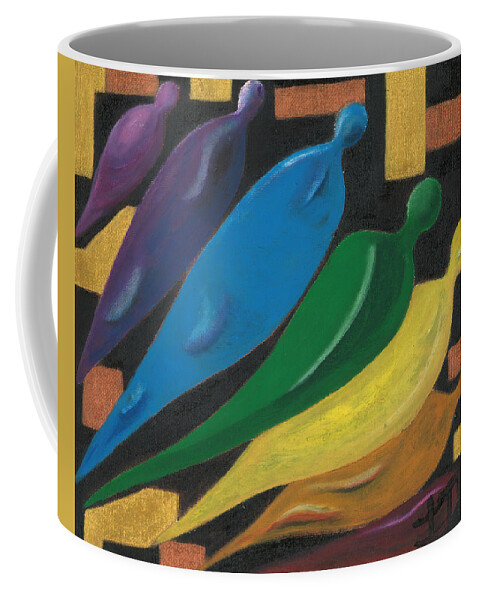 Spiritual Coffee Mug featuring the painting Awakening to Spirit by Esoteric Gardens KN