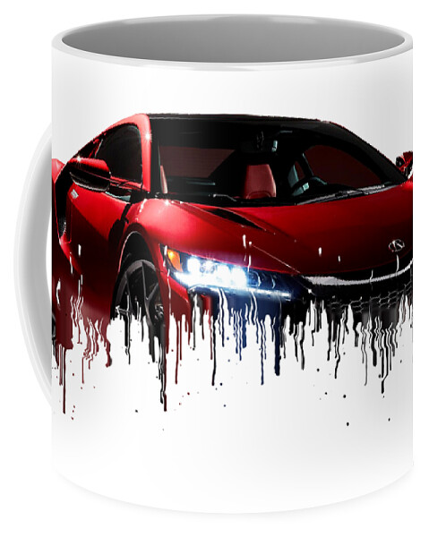 Awesome Accura NSX Liquid Metal Art Coffee Mug by Forty and Deuce - Pixels