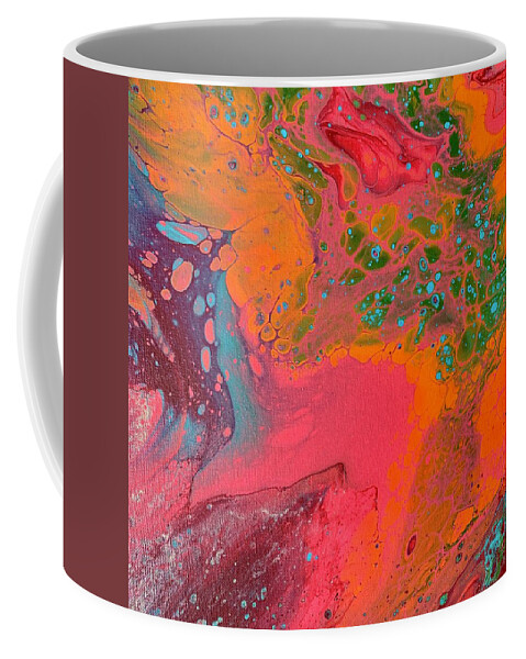 Fluid Art Coffee Mug featuring the painting Axis by Nicole DiCicco