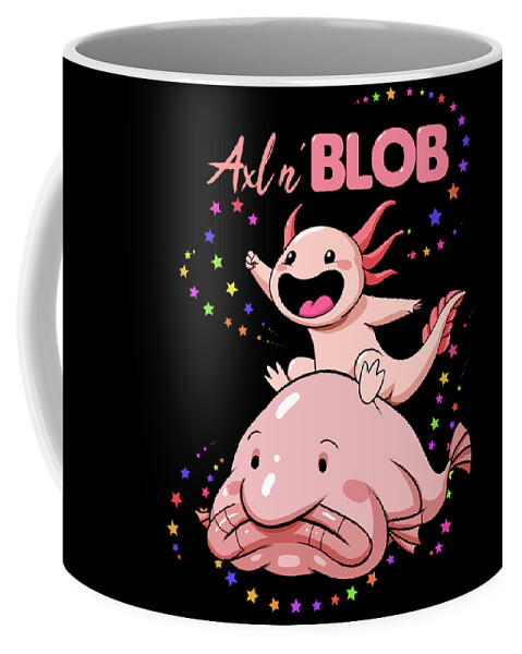 Axolotl and Blob Fish Coffee Mug
