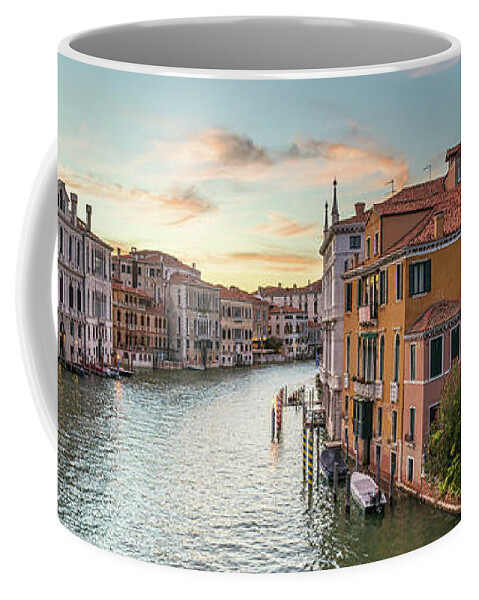 Fine Art Photo Coffee Mug featuring the photograph B0009354x2-2060_Sunset on the Grand Canal during the Lockdown, Venic by Marco Missiaja