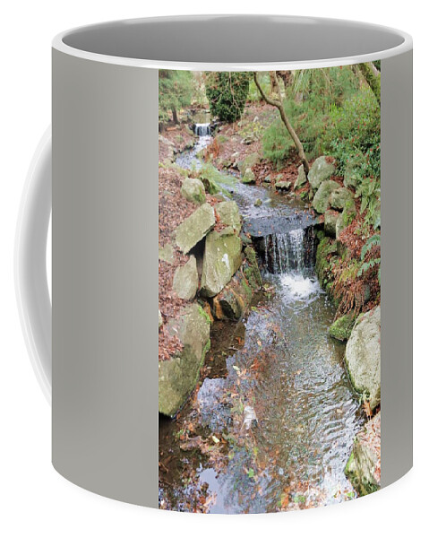 Brook Coffee Mug featuring the photograph Babbling Brook by Kimberly Furey