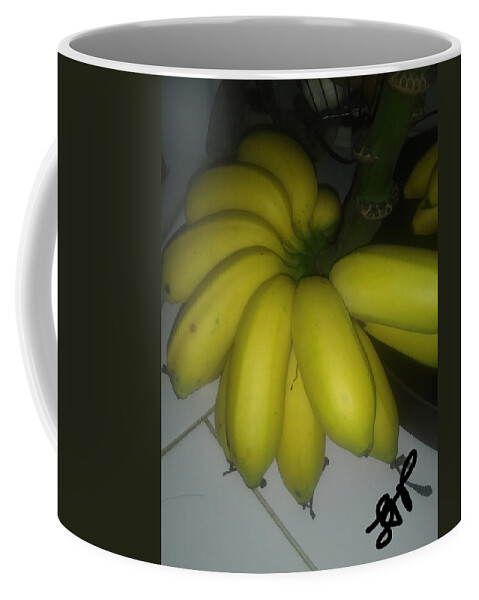 Banana Coffee Mug featuring the photograph Baby Banana by Esoteric Gardens KN