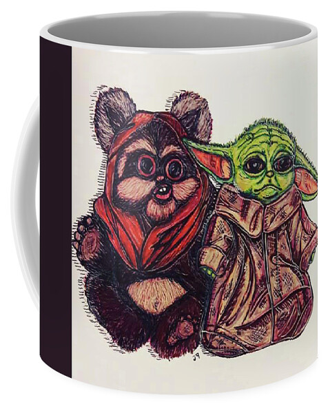 Baby Yoda, and Baby Ewok Coffee Mug by Janine Messenger - Fine Art America