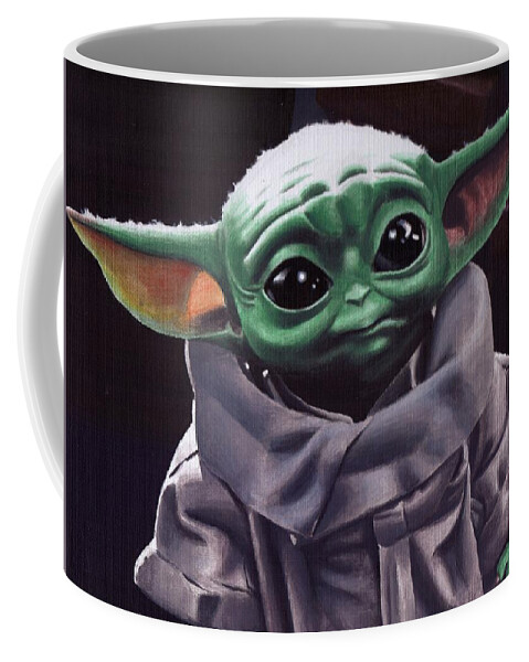 The Mandalorian - Baby Yoda Coffee Mug by Marc D Lewis - Pixels