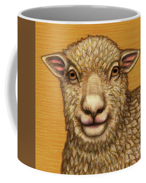 Sheep Coffee Mug featuring the painting Babydoll Southdown Sheep by Amy E Fraser