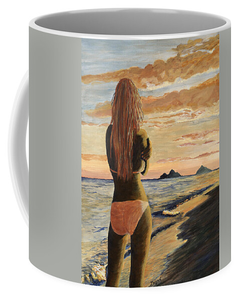 Hawaii Coffee Mug featuring the painting Back to Lanikai by Megan Collins