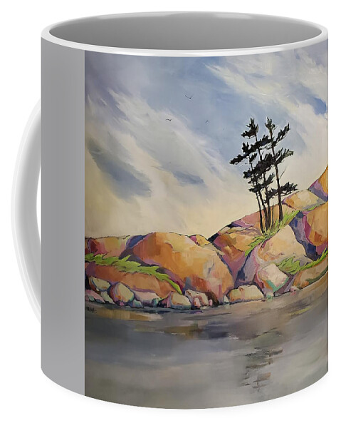 Landscape Coffee Mug featuring the painting Back to the Earth by Sheila Romard