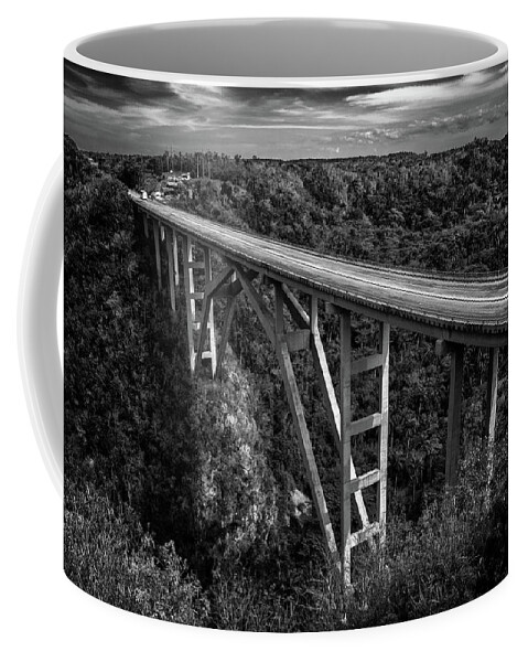 Bridge Coffee Mug featuring the photograph Bacunayagua Bridge by Elin Skov Vaeth