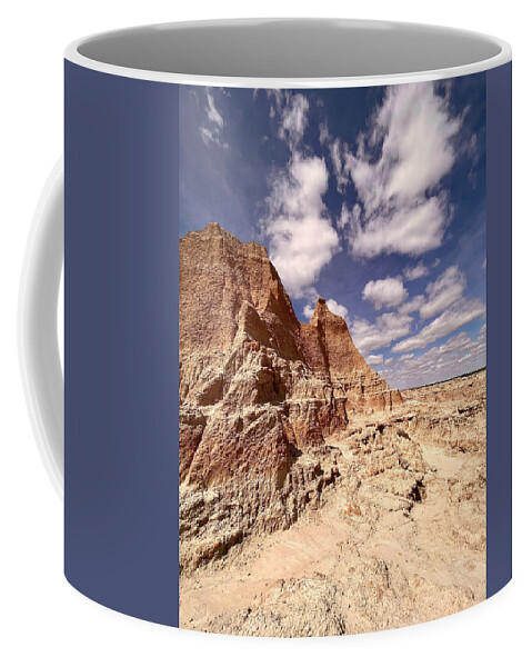 Badlands Coffee Mug featuring the photograph Badlands by Carolyn Mickulas