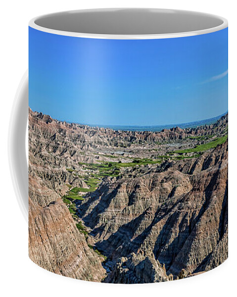 Badlands Coffee Mug featuring the photograph Badlands Planet by Chris Spencer