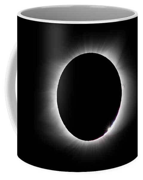 Solar Eclipse Coffee Mug featuring the photograph Baily's Bead by David Beechum