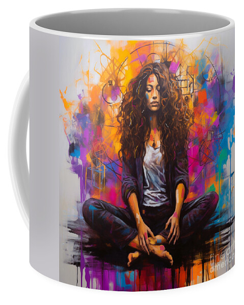 Balance Coffee Mug featuring the painting Balance III by Crystal Stagg