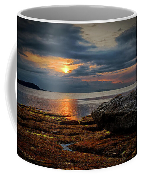 Rock Coffee Mug featuring the photograph Balanced by Randy Hall