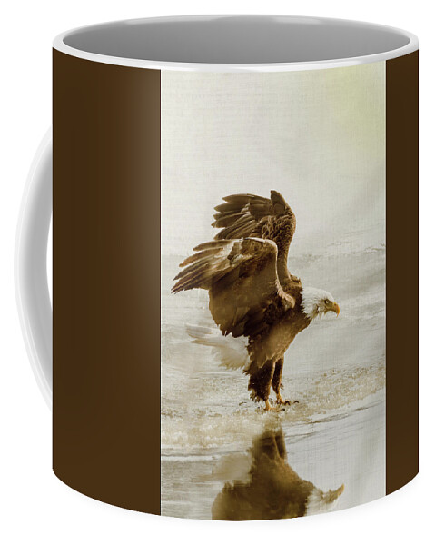 Bird Coffee Mug featuring the photograph Bald Eagle Series #2 Eagle Has Landed by Patti Deters