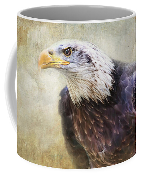 Bald Eagle Coffee Mug featuring the photograph Bald Eagle - The Cloud Dweller by Peggy Collins