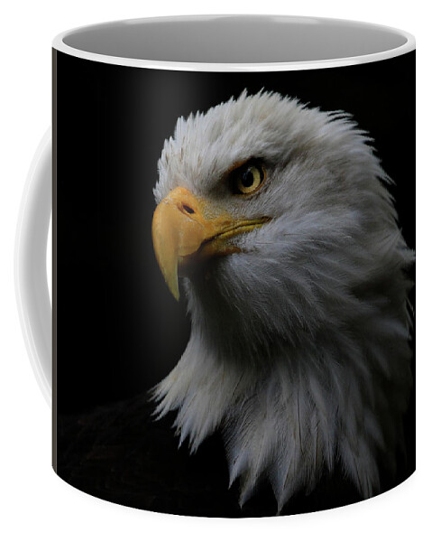 Bald Eagle Coffee Mug featuring the photograph Bald Eagle Up Close by Steve McKinzie