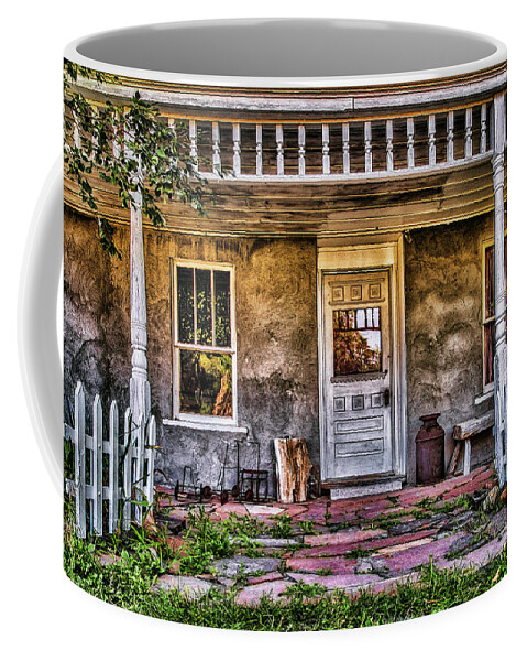 House Coffee Mug featuring the photograph Baled Hay House by Steve Sullivan
