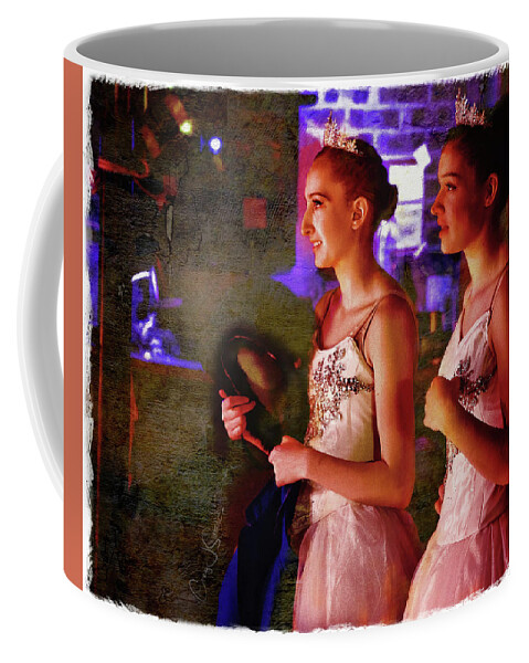 Ballerina Coffee Mug featuring the photograph Ballarinas Off Stage by Craig J Satterlee