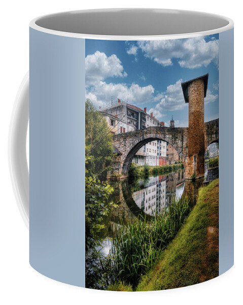 Reflection Coffee Mug featuring the photograph Balmaseda bridge by Micah Offman
