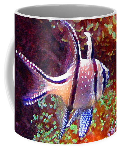 Fish Coffee Mug featuring the painting Banggai Cardinalfish by Amy Vangsgard