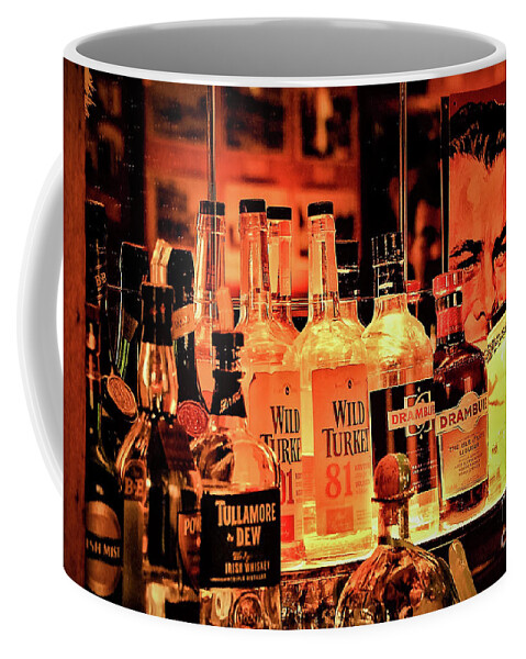 Bar Bottle Alcohol Coffee Mug featuring the photograph Bar Back by John Linnemeyer