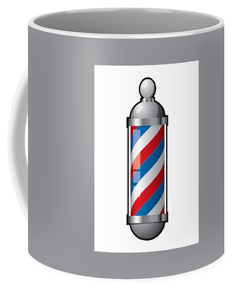 Barber Coffee Mug featuring the photograph Barber pole by Action