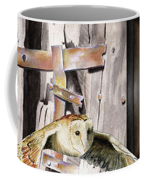 Barn Finds Coffee Mug featuring the digital art Barn Finds / Copper Mist by David Squibb