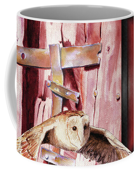 Barn Finds Coffee Mug featuring the digital art Barn Finds / Cowhide by David Squibb