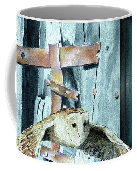 Barn Finds Coffee Mug featuring the digital art Barn Finds / Redlines by David Squibb