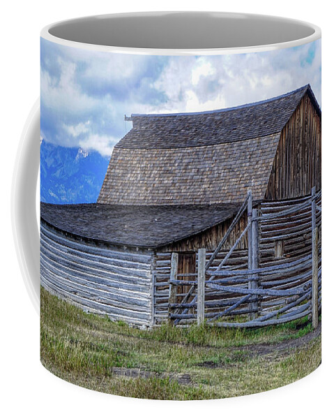 Grand Teton National Park Coffee Mug featuring the photograph Barn on Mormon Row 1223 by Cathy Anderson