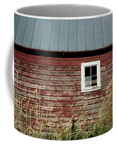 Farm Coffee Mug featuring the photograph Barn Window by Connie Carr