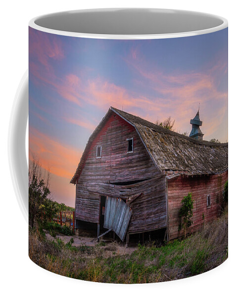 Barn Coffee Mug featuring the photograph Barn With A Sad Face by Darren White