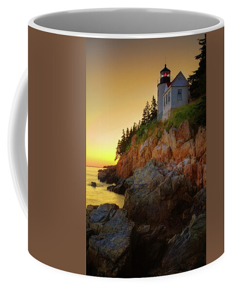 Lighthouse Coffee Mug featuring the photograph Bass Harbor Light 0405 by Greg Hartford