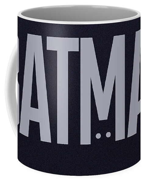Batman Coffee Mug featuring the digital art Batman Type Treatment by Brian Watt
