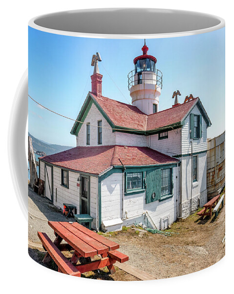 Afternoon Coffee Mug featuring the photograph Battery Point Lighthouse 2 by Al Andersen