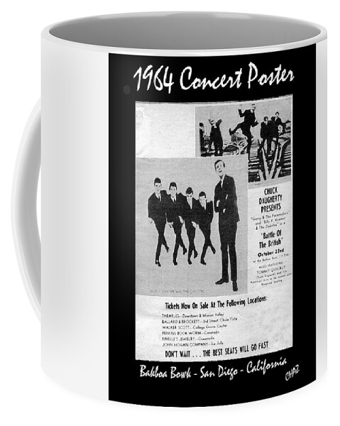 Rock And Roll Coffee Mug featuring the mixed media Battle Of The British by CHAZ Daugherty