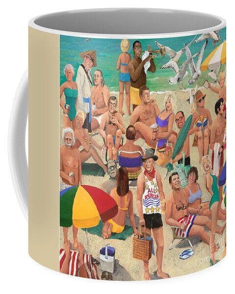  Coffee Mug featuring the painting Bauer - Bottom Left by Debbie Marconi