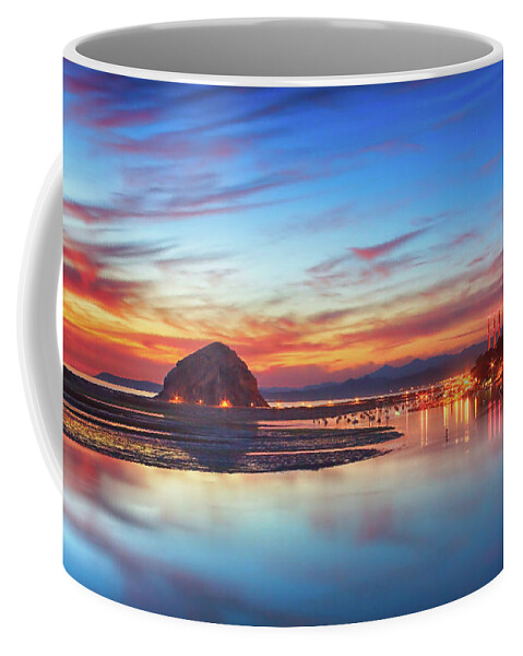 Evening Coffee Mug featuring the photograph Bay Lights by Beth Sargent