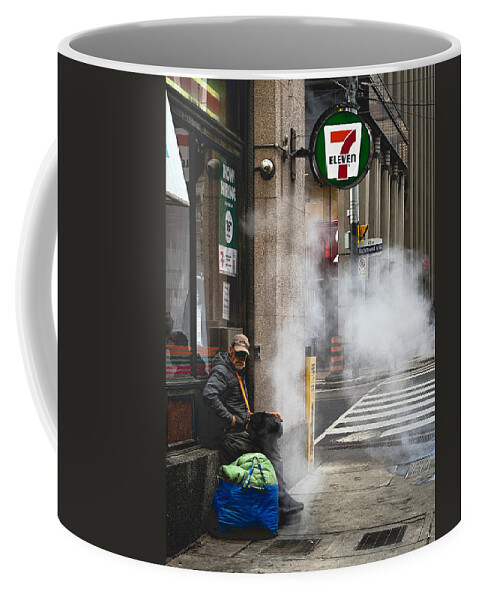 7 Eleven Coffee Mug featuring the photograph Bay Street Life Toronto by Dee Potter